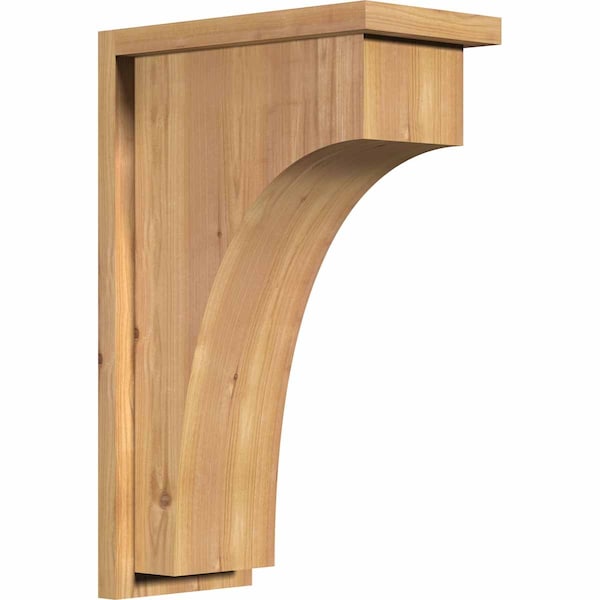 Ekena Millwork Huntington Smooth Corbel w/Backplate, Western Red Cedar, 7 1/2"W x 14"D x 22"H COR08X14X22HUN01SWR - main